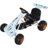 HOMCOM Kinder Go-Kart Mit Handbremse Hellblau 5